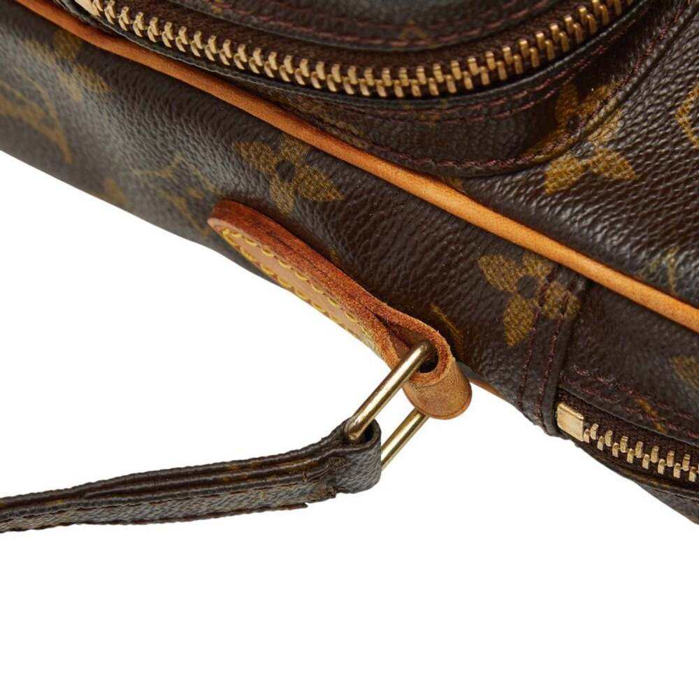 LOUIS VUITTON Authentic Brown Monogram Leather Shoulder Bag - Picture 10 of 14